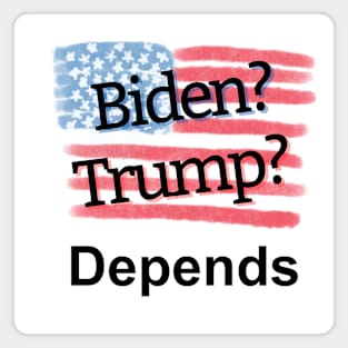 Biden Trump Depends Magnet